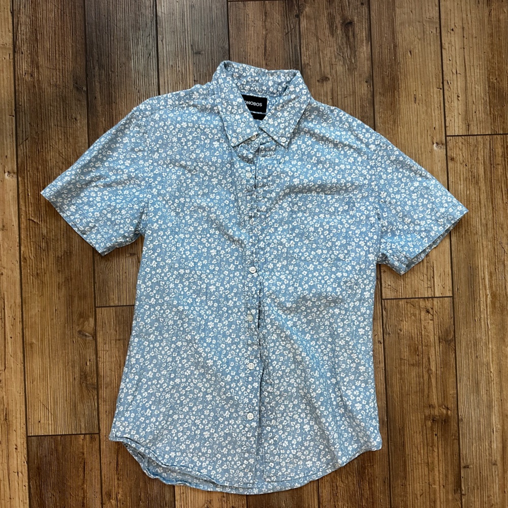 Bonobos Light Blue Floral Shirt